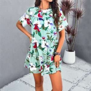 Summer Floral Print Dress