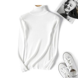 Turtleneck Long Sleeve Knitted Sweater