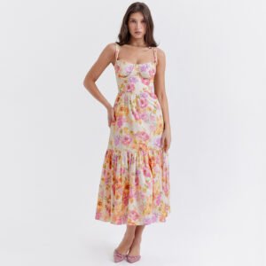 Summer Floral Sleeveless Dress